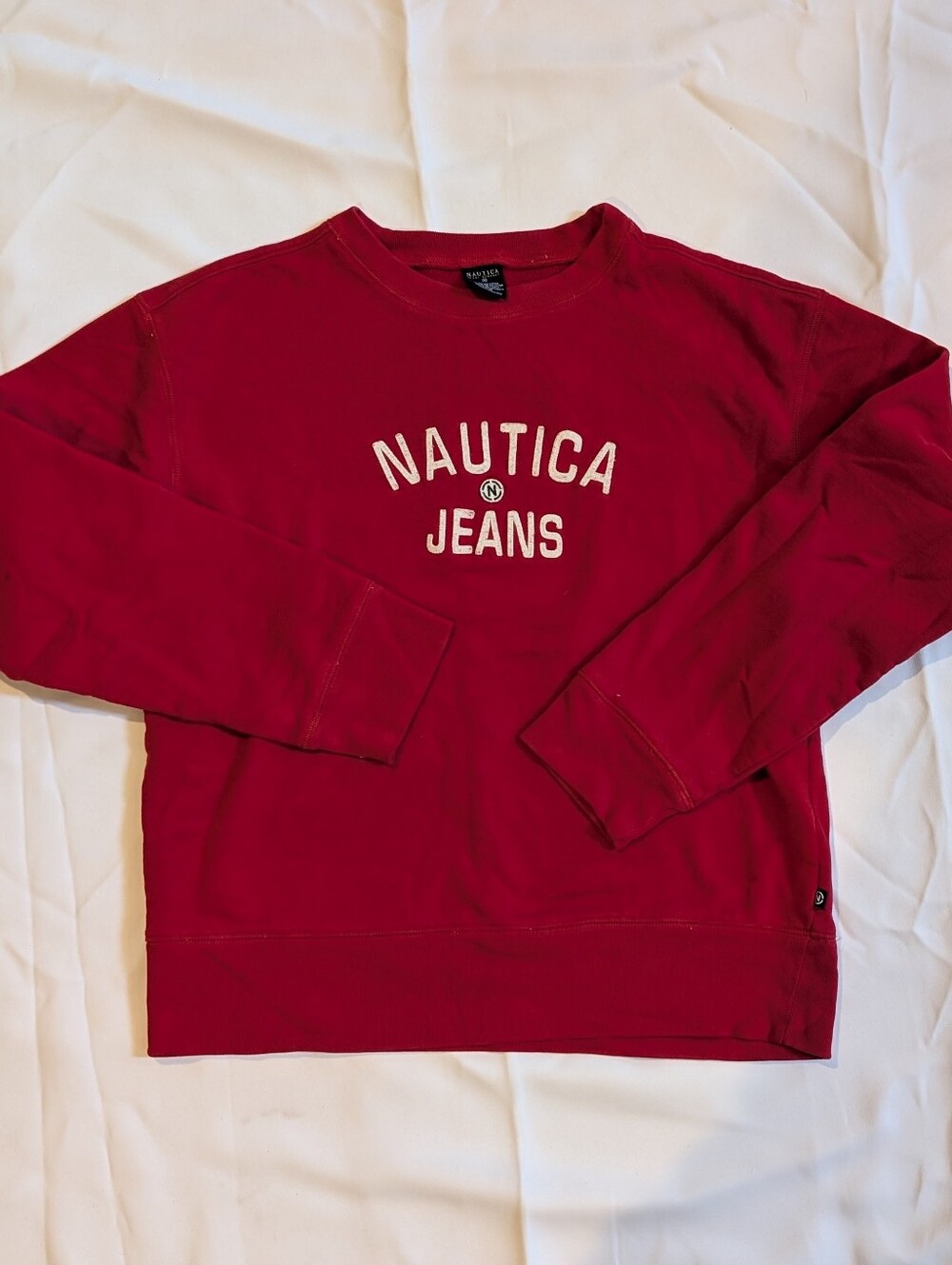 Vintage Red Nautica Jeans Crewneck Sweatshirt